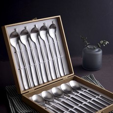 골든벨금속 제니스 샤틴 수저 세트, 숟가락 10p + 젓가락 10p, 1세트