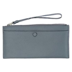 LIKEHOUSE 喜番屋 真皮頭層牛皮6卡位女士手拿包錢包長夾 LH1046, 杏仁綠, 21.5 x 11 x 1.5cm, 1個