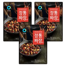 청정원 정통짜장 분말, 1kg, 3개