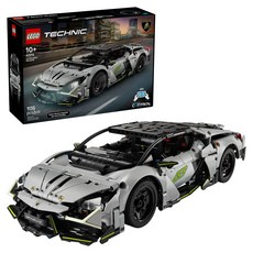LEGO 42214 動力科技 Lamborghini Revuelto 超級跑車 Lamborghini Revuelto Super Sports Car, 黑色 + 灰色, 1套