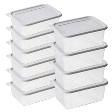Comet Home 彈性體矩形多用途收納容器 10 件套, 1組