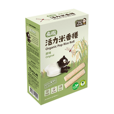 阿久師 有機活力米香捲, 原味, 34g, 1盒