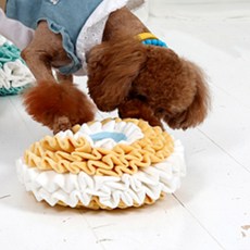 DEOPLLAE 寵物狗UFO球嗅聞玩具 22 cm, 黃色, 1個