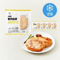 다즐샵 닭가슴살 스테이크 치즈맛 (냉동), 100g, 1개입, 5개