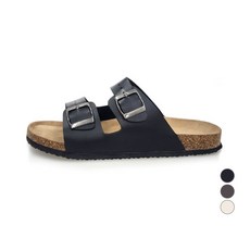 daypril 男女通用 Luky Birken 足弓支撐 大尺碼 扣環拖鞋, 285~290, 黑色