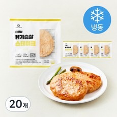 다즐샵 닭가슴살 스테이크 치즈맛 (냉동), 100g, 1개입, 20개