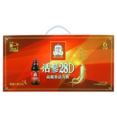 正官庄 活蔘28D 高麗蔘活力飲禮盒, 8瓶, 100ml, 1盒