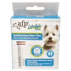 all for paws 寵物居家系列 過濾淨水器 3入組 ABS樹脂材質 全犬貓適用, 1盒