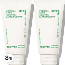 이니스프리 그린티 아미노 수분 클렌징폼, 150ml, 8개