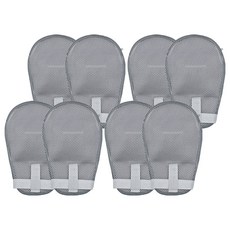 베네블 메쉬 지퍼형 긁음방지 손 억제 환자 장갑 2p, 4개