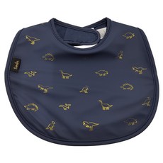 Simba 小獅王辛巴 好吃防水圍兜, 恐龍樂園藍, 1件, 1件