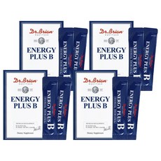 Dr.Brian ROETTGER Energy Plus B維他命B&C補充粉隨身包 青蘋果口味 30條入, 60g, 4盒