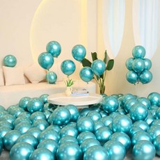 P&B UNITY 金屬圓形氣球 30cm 50入, 14 萊姆藍, 1個