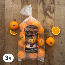 퓨어스펙 고당도 오렌지 중대과, 3kg, 3개