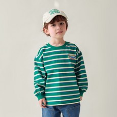 월튼키즈 아동용 와펜스트라이프 티셔츠