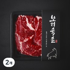 보리육촌 국내산 소고기 채끝 2등급 (냉장), 200g, 2개