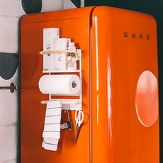 iHome 木質與白色磁吸式廚房紙巾架, 混色, 1個