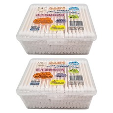D&T紙軸棉花棒 環保材質 棉球不易脫落 不含螢光劑 用途廣泛 經濟實惠, 200支, 2盒