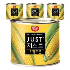 Dongwon 東遠 Just無糖甜玉米罐頭, 340g, 4罐