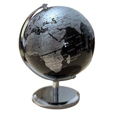 PM Life 裝飾用室內迷你地球儀, 黑銀色