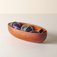 Woodyvine 相思木橢圓船形碗 22.5cm, 1個, 單一顏色