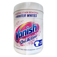 Vanish 碧蓮 漬無蹤 超強萬用潔白去漬霸, 活氧配方 無氯成分，適用於白衣和彩衣, 1kg, 1罐