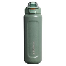 STANLEY 經典系列 彈蓋提環水壺, 錘紋綠, 1個, 700ml