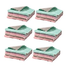 隨機出貨清潔飲水絨雙面超細纖維廚房魔術抹布, 30個