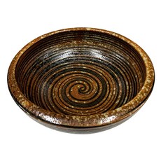 新食器 厚缽 日本製 17cm, 1個, 咖啡色