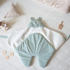 冬日格紋印花包巾