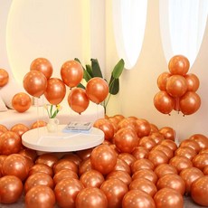 P&B UNITY 金屬圓形氣球 30cm 50入, 26 橘色, 1個