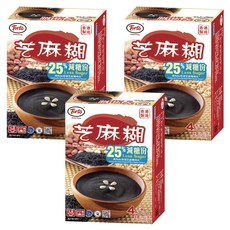 多多 Torto 即溶黑芝麻糊, 25%減糖份, 香港製造, 40g, 4包, 3盒