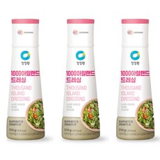 대상 청정원 1000 아일랜드 드레싱, 310g, 3개