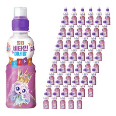 웅진 캐치티니핑 멀티비타민 미네랄 음료 포도맛, 200ml, 48개
