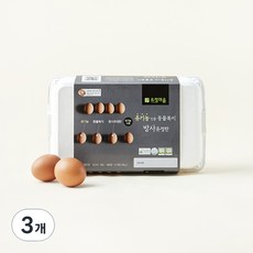 유정마을 유기농 인증 동물복지 방사 유정란 사육환경번호 1번 780g, 15구, 3개