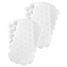 蜂巢冰塊盒 37格 含密封蓋 130g, 透明白, 2個