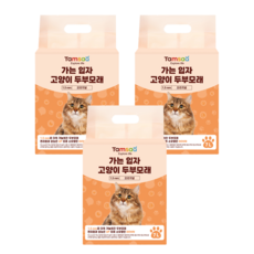 Tamsaa 1.5mm 細豆腐貓砂, 7L, 原味, 3包