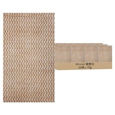 Winner 薇霓兒 萬用抹布 咖色條紋 70g 50條, 30 x 60cm, 1包