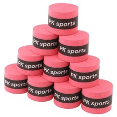 InGlow 球拍 高爾夫球桿 釣竿 自行車握把 握把帶, 紅色, 10個