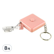 탑피아 자동 미니 사각형 소프트 줄자 분홍색, 8개
