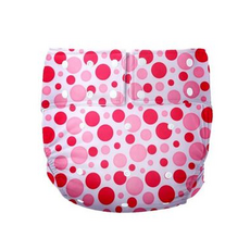 布製防水成人尿褲 粉色圓點款, 1入, 1個