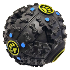 AmyCarol 育智健身球 寵物玩具, 3吋, 黑色, 1個