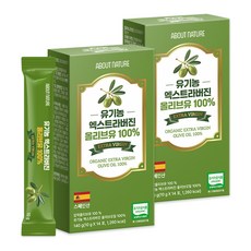 어바웃네이처 유기농 엑스트라버진 올리브유 14p, 140g, 2개