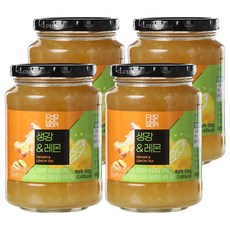 초록원 생강&레몬차, 560g, 1개입, 4개