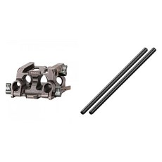 틸타 LWS 베이스 플레이트 타입 4 15mm + 로드 30cm 세트 택티컬그레이, 1세트, TA-BSP4-15(베이스 플레이트), R15-300-B(로드)