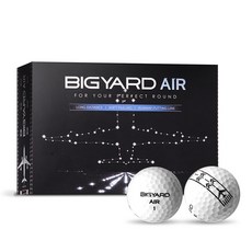 BIGYARD AIR 4色 高反發 遠距離 高爾夫球組 3層 42.67mm, 4套, 白色, 3入