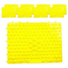 ABM Korea組裝式腳部指壓墊, 9個, 黃色