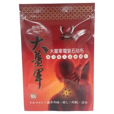 SnowIOU 樹飛雪 大薑軍電氣石貼布 舒緩疲勞 天然草本配方, 1包, 10片