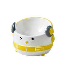 Qurang眨眼企鵝耳機餐具 YS43, 黃色, 1個
