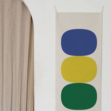 北歐長方形布藝壁飾, 藍綠色